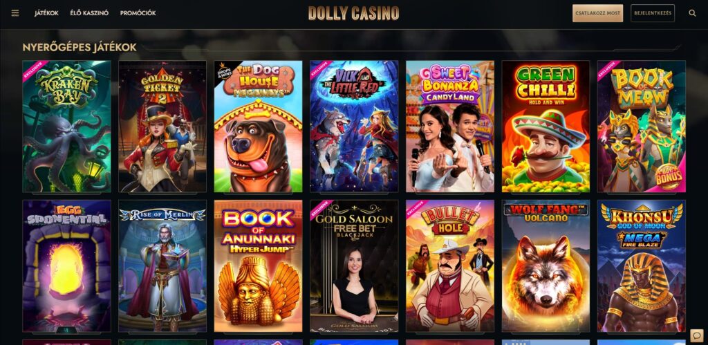 dollycasino nyerogepes jatekok