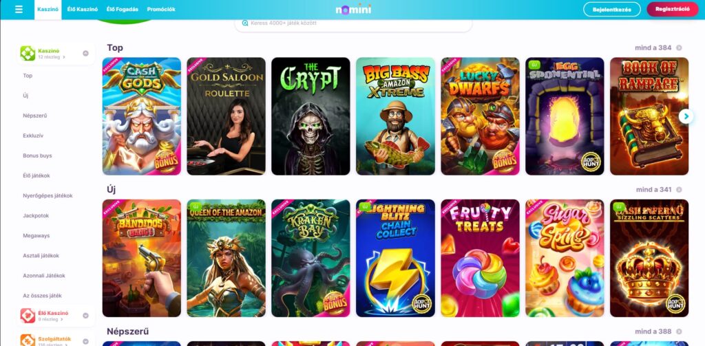 nomini nyerogepes jatekok