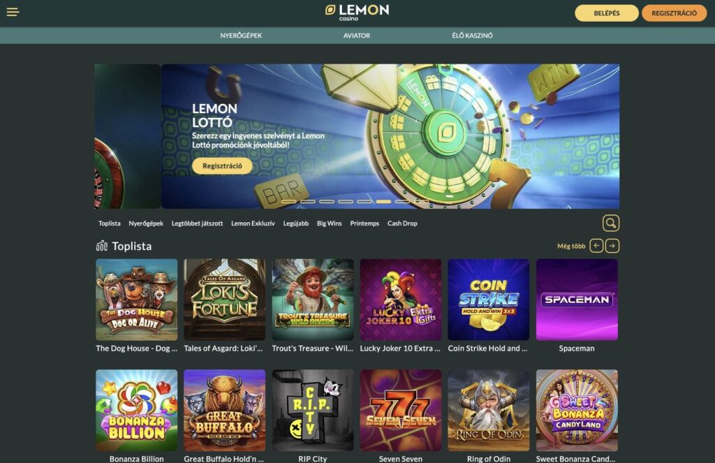 Lemon Casino vélemények