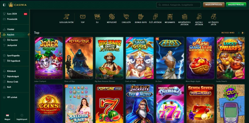 casinia jatekok