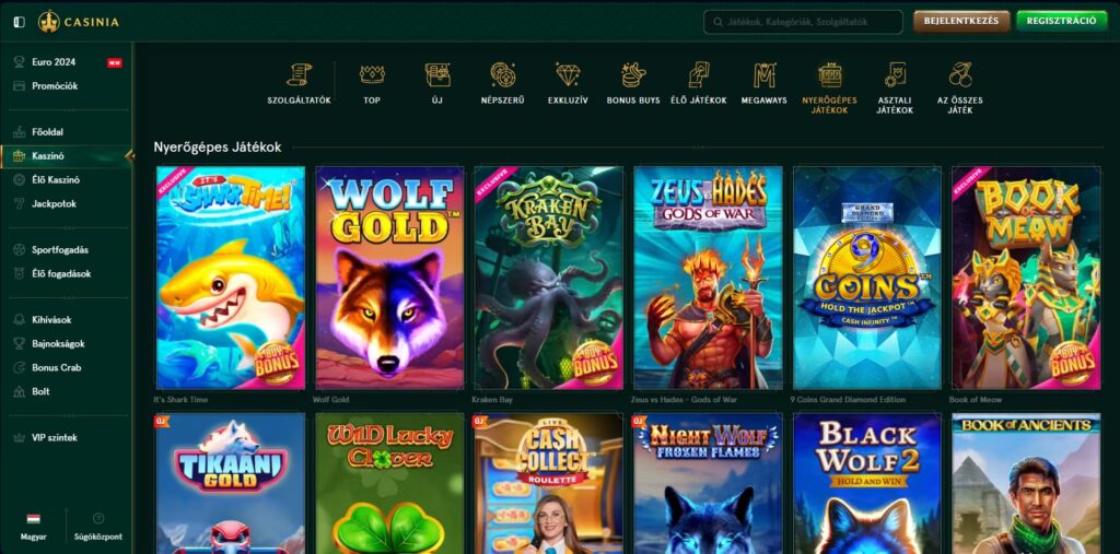 casinia nyerogepes jatekok