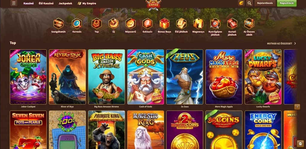 myempire nyerogepes jatekok