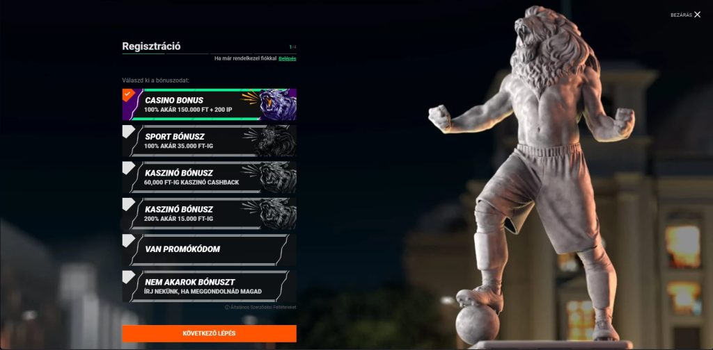 betinia regisztracio