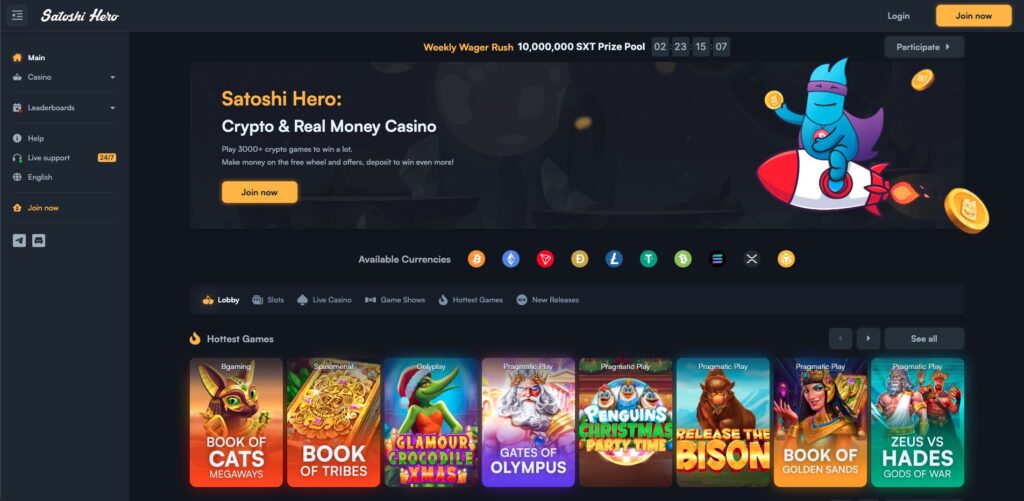 Satoshi Hero Casino Magyarország