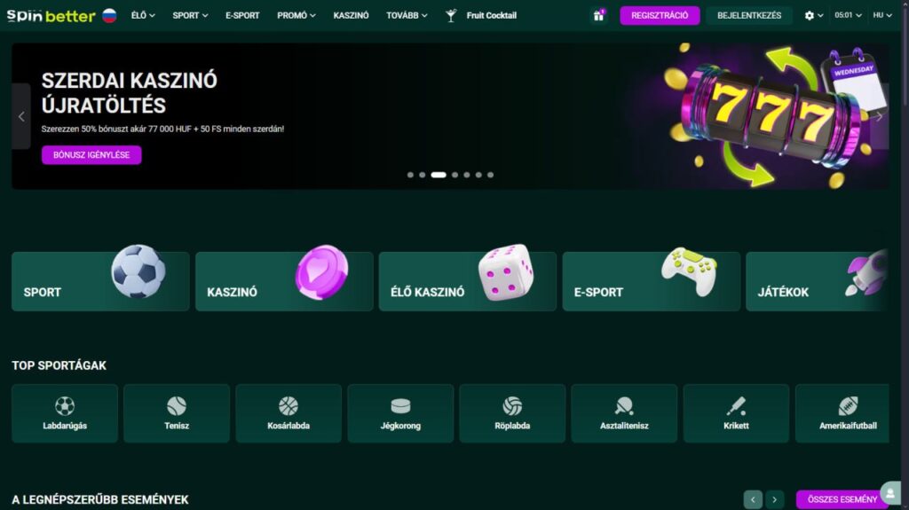 SpinBetter Casino Magyarország