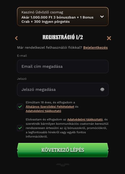 Wildsino Casino regisztráció