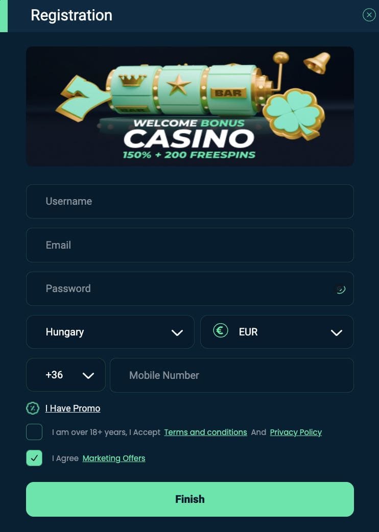 Rolletto Casino regisztráció