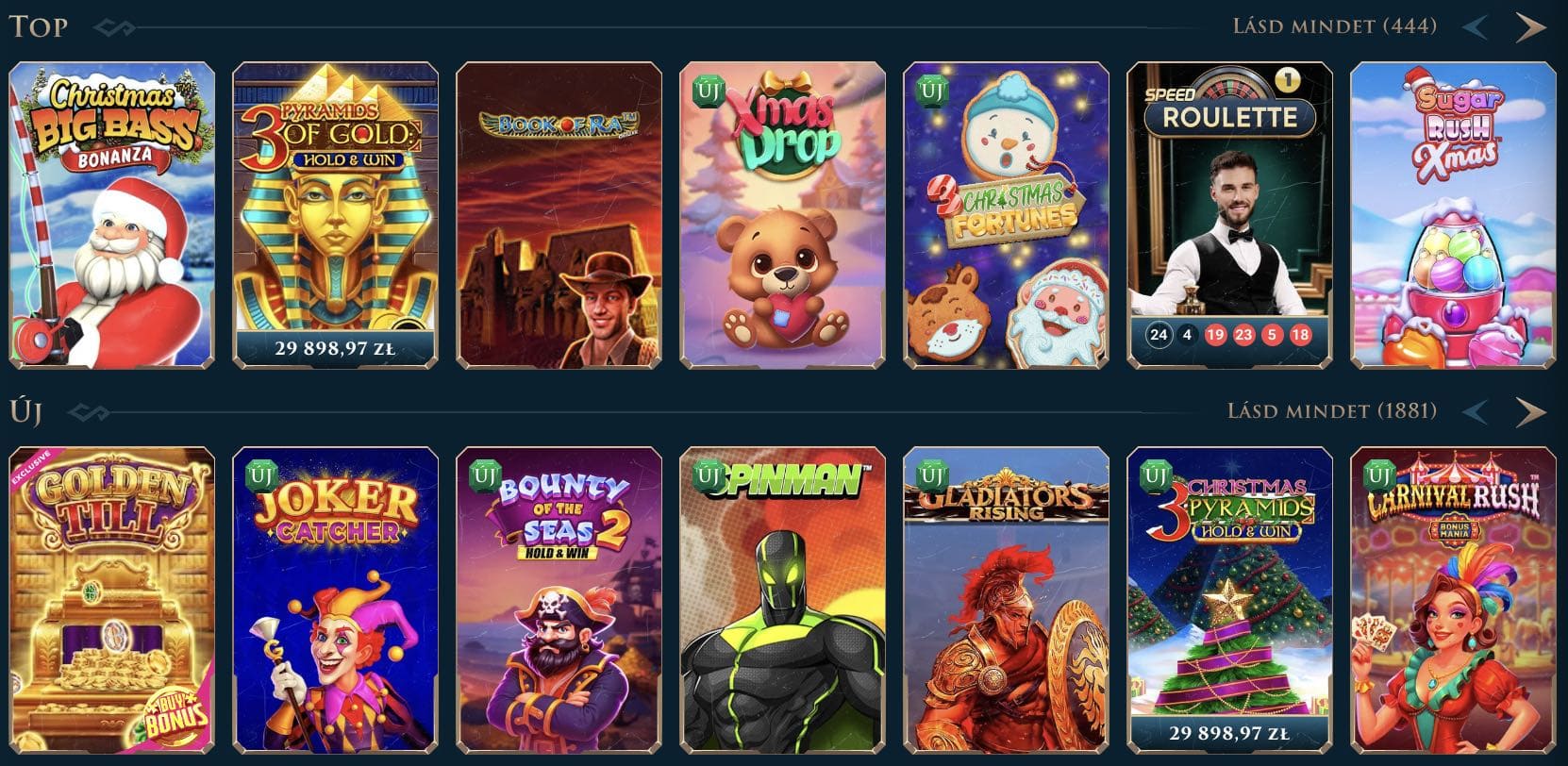 Slotuna Casino nyerőgépek