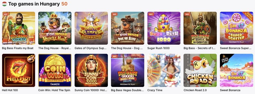 Vulkan Bet Casino nyerőgépek