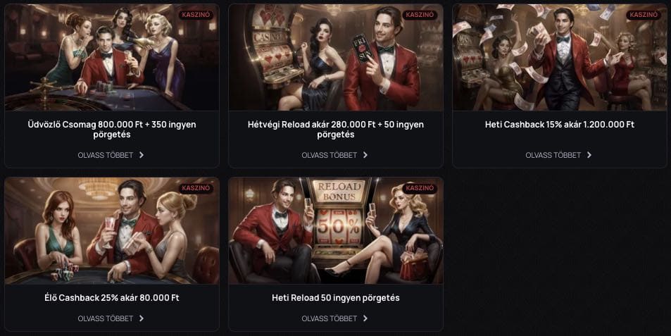 Casinova Casino bónuszok