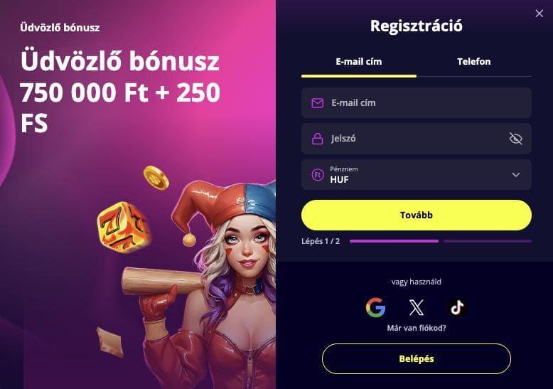 Slotoro casino regisztráció