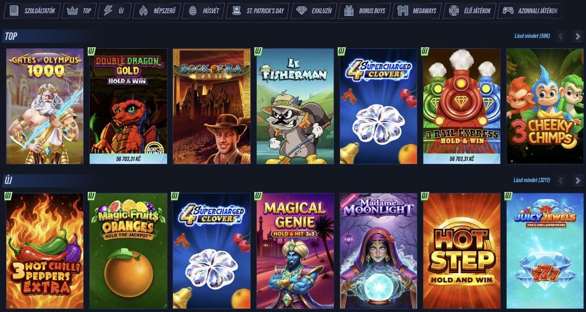 VegasHero casino nyerőgépek