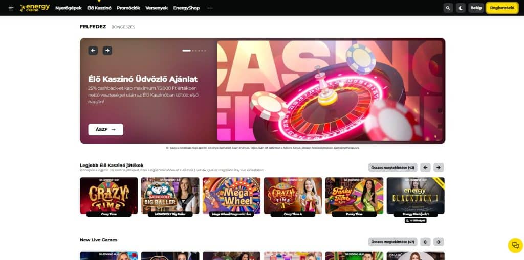 energycasino elo kaszino