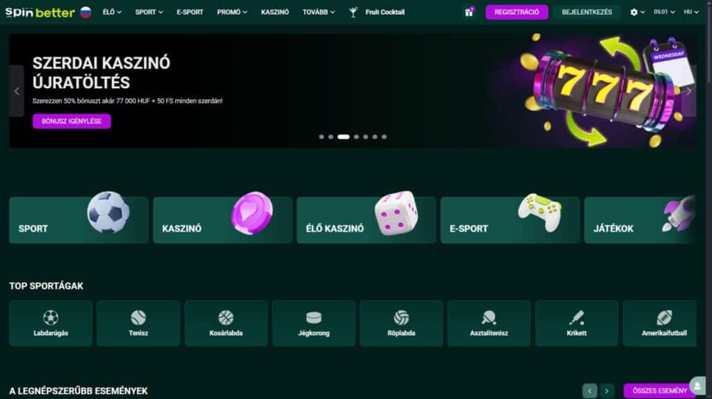 SpinBetter Casino Magyarország