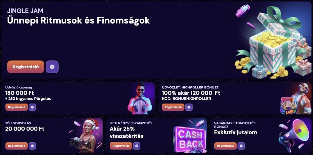 SlotsDJ Casino bónuszok