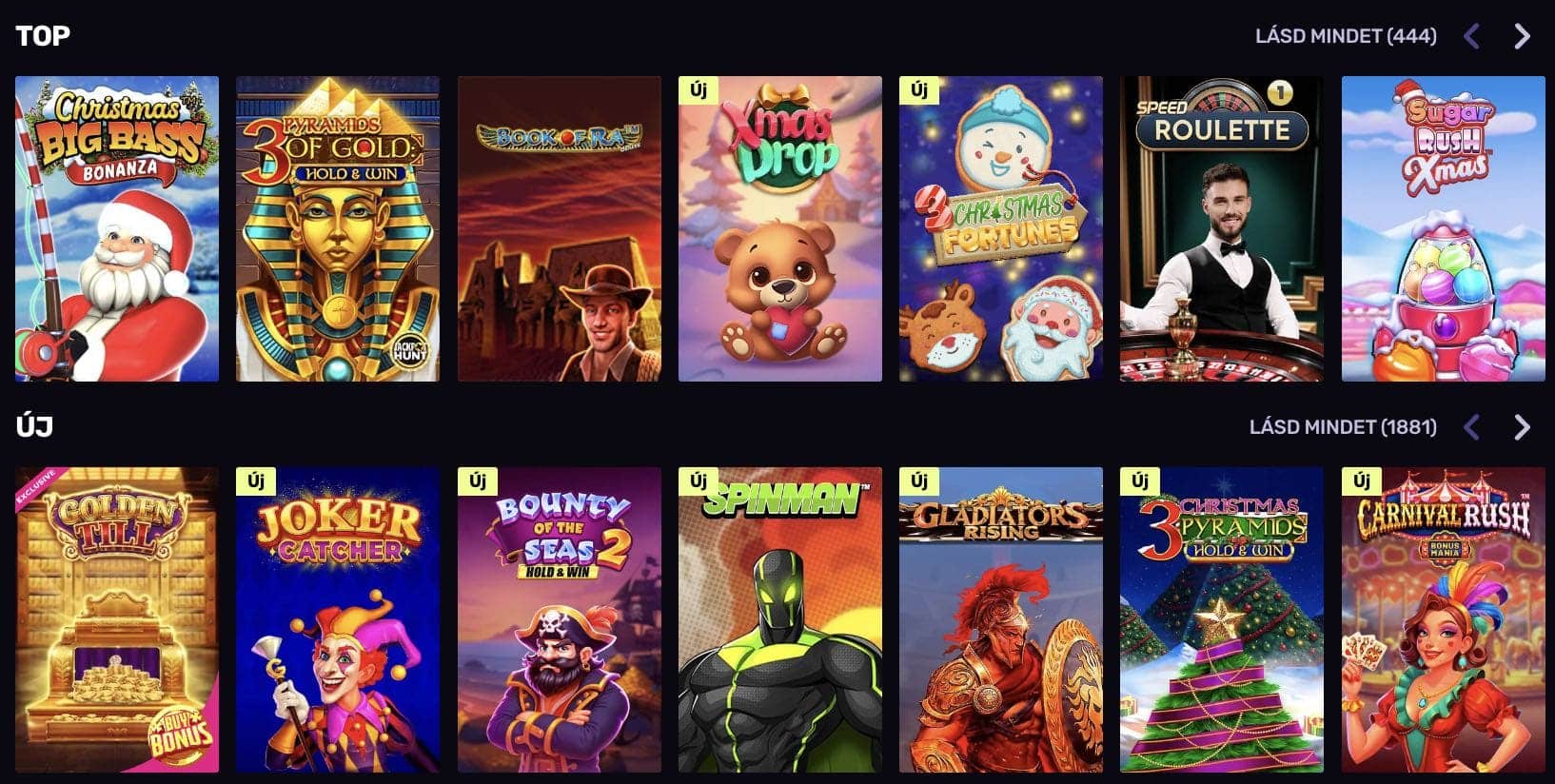 Sportuna Casino nyerőgépek