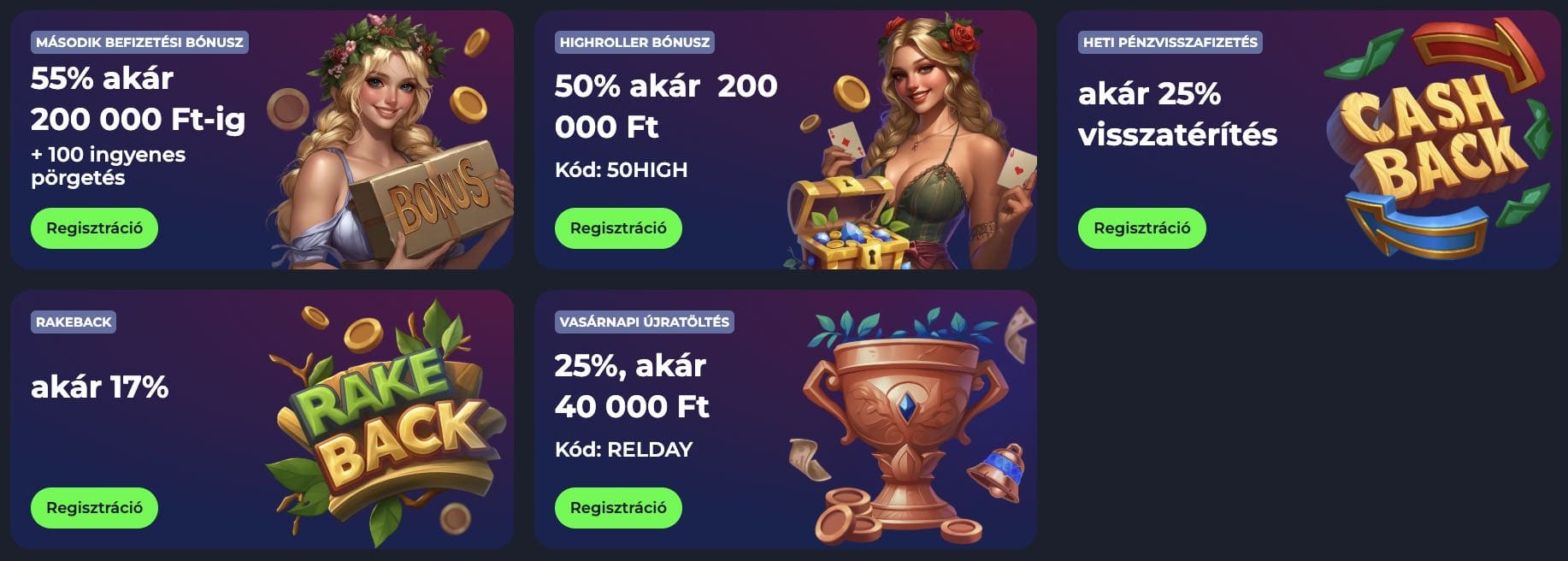 FridayRoll Casino bónuszok