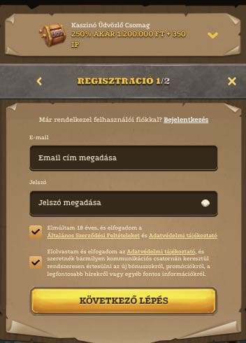 Lizaro Casino regisztráció